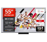 TCL Téléviseur 55Q7C 55 Pouces QD-Mini LED, 4K HDR Premium 2600, Smart TV optimisé par Google TV (Dolby Vision IQ & Atmos, Dalle CrystGlow HVA, Audio Bang & Olufsen, Motion Clarity Pro 144 Hz)