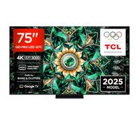 TCL Téléviseur 75Q7C 75 Pouces QD-Mini LED, 4K HDR Premium 3000, Smart TV optimisé par Google TV (Dolby Vision IQ et Atmos, Dalle CrystGlow HVA, Audio Bang & Olufsen, Motion Clarity Pro 144 Hz)