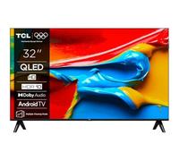 TCL TV 32V4C - 32" HD Smart QLED Direct LED avec Android TV et HDR - Compatible avec Google Cast et Google Home, Delgado Design