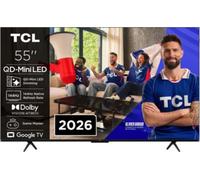 TCL Téléviseur LED QD‑Mini LED QLED 55P89L 139 cm (2026) Aluminium brossé
