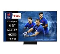 tcl tv miniled 65pouces 164 cm téléviseur uhd 4k Noir G