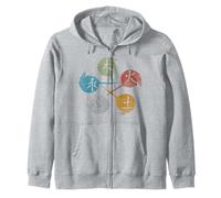 TCM Médecine Traditionnelle Chinoise Cadeau Cinq Éléments Sweat à Capuche