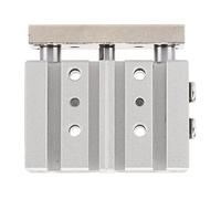 TCM12-10S Pneumatic Cylinder | 3 Piston Rod Double Action 0.15-1.0Mpa | Pneumatic Cylinder for Industrial Automation/Machinery/Manufacturing | Aluminum Alloy & Stainless