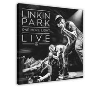 TCMAHE Linkin Park One More Light Live Album Poster sur toile Décoration murale pour salon, chambre à coucher 40 x 40 cm