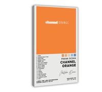 TCMAHE Poster d'album Frank Ocean Channel orange sur toile pour décoration de chambre à coucher, bureau, chambre, cadeau 20 x 30 cm