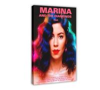 TCMAHE Poster sur toile Marina And The Diamonds FROOT - Décoration pour chambre à coucher, bureau, chambre - Cadeau idéal - 20 x 30 cm