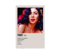 TCMAHE Poster sur toile Marina And The Diamonds FROOT pour décoration de chambre à coucher, bureau, chambre, cadeau (60 x 90 cm)