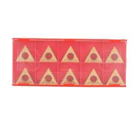TCMT 16T304 Insert de lame triangulaire en carbure de tungstène, outil de tournage CNC, 10 inserts en carbure de haute précision pour l'acier et l'acier inoxydable, usure et