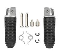 TCMT Argent avant incrustation en caoutchouc Noir Pied Piquets pour moto Footpeg Repose-pieds support Ensemble pour Suzuki V-Strom 650 1000 IT DL1000