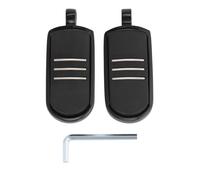 TCMT Ensemble de repose-pieds en caoutchouc noir StreamLiner pour moto, adapté pour Harley Touring Dyna Sportster 883 1200