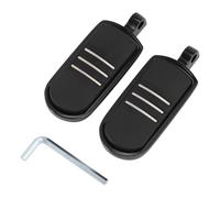 TCMT incrustation en caoutchouc Noir Streamliner Piquets de pied pour moto Footpeg Repose-pieds Ensemble pour 1986 et une bande Harley-Davidson Touring