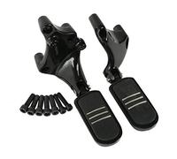 TCMT Repose-pieds avec supports pour Harley Sportster XL 883 1200 Iron 2014-2022 (style A noir)