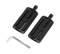 TCMT Repose-pieds de moto de 10 mm pour Harley Street Glide Road King mâle (repose-pieds style A, noir)
