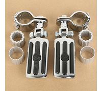 TCMT Repose-pieds réglable avec pinces, 25mm, 30mm, 35mm, convient pour Harley Sportster 883 XL1200 YAMAHA V-STAR XVS 1300 950 1100