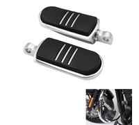 TCMT Streamliner Repose-pieds pour Harley Electra Street Glide Road King (repose-pieds style B, chromé)