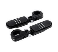 TCMT Support universel de repose-pieds de 32 mm pour Harley Touring Road King Street Glide Road Glide Electra Glide Softail Sportster Dyna avec protections moteur de 3,2 cm