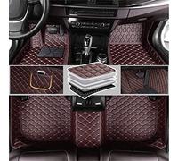 TCMYQS Tapis Sol Voiture, pour Opel Grandland Hybrid4 Vauxhal 2021~2023 Tapis de Sol Auto en Cuir synthétique imperméables antidérapants Accessoires,C Brown