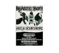 TCNDFZ Impression sur toile murale classique avec inscription « Beastie Boys Check Your Head » - Décoration murale pour salon - 50 x 75 cm - Style sans cadre