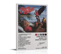 TCNDFZ Jimmy Buffett Songs You Know by HeartArt Peinture sur toile classique Décoration murale pour salon 60 x 90 cm