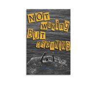 TCNDFZ Loyle Carner Impression sur toile « Not Waving, But Drowning » - Décoration murale classique - Style sans cadre - 30 x 45 cm
