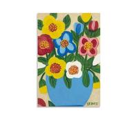 TCNDFZ Maud Lewis Toile murale classique avec motif vase avec fleurs - Décoration murale pour salon - 40 x 60 cm