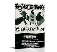 TCNDFZ Toile murale classique avec motif « Beastie Boys Check Your Head » - Décoration murale avec cadre - 30 x 45 cm