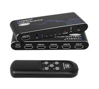 TCNEWCL Commutateur HDMI 5 en 1 Out, 8K/60Hz et 4K/120Hz HDMI 2.1 Sélecteur vidéo avec télécommande infrarouge pour PS5/PS4/Xbox/lecteur Blu-Ray/HDTV/DVD