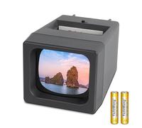 TCNEWCL Visionneuse de Diapositives 35 mm pour Anciennes Diapositives, projecteur de Diapositives 35 mm éclairé par LED, grossissement 2X, alimenté par Piles AAA (2 Piles AAA incluses)