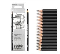 TCNGKIJIUK 14 Pièces Crayons à Dessin Professionnel 6H 4H 2H HB B 2B 3B 4B 5B 6B 7B 8B 10B 12B Crayons à Croquis en Bois Set de 14 Crayons Graphite pour Enfants Adultes Artistes Débutants
