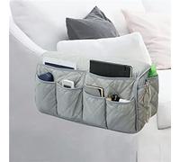 TCNGKIJIUK Organiseur pour Accoudoir de Canapé Sac de Rangement Antidérapant pour Fauteuil avec 14 Poches Housse de Chaise Étanche pour Téléphone Tablette Livre Magazines Télécommande TV