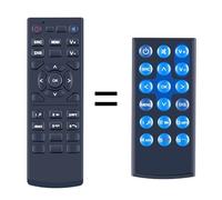 TCNOUMT La télécommande de Remplacement pour autoradio est Compatible avec l’autoradio Blaupunkt Brême SQR 46, Francfort RCM 82 Dab 130 230 270 370 400 420 320 220