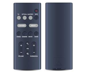 TCNOUMT Nouvelle télécommande de remplacement compatible avec Yamaha VGH6520 Barre de son SR-B30A/SR-B40A (Noir)