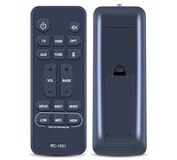 TCNOUMT RC-1251 Télécommande de rechange compatible avec barre de son Denon | Convient pour DHT-S217 DHT-S218 DHTS217 DHTS218 RC-1245 RC-1236