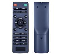 TCNOUMT Télécommande de rechange compatible avec la barre de son TV Abox FS22CS VMAI S4 2.1 TRUST Lino XL Boat Monoprice Home Cinéma SB-100 SB-200SW (ne fonctionne pas pour SB-200, FS21HS-L, FS21HS)