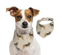 Tcoay Border Terrier Chien Chiens Border Terriers Tan,Bavoir pour Animaux de Compagnie, écharpe, Bandana pour Chats et Chiens, Serviette pour Chiens, écharpe réglable pour Animaux de Compagnie,L
