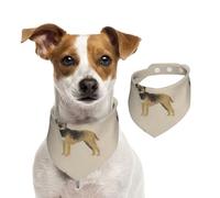 Tcoay Border Terrier Chien Tan,Bavoir pour Animaux de Compagnie, écharpe, Bandana pour Chats et Chiens, Serviette pour Chiens, écharpe réglable pour Animaux de Compagnie,L
