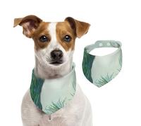 Tcoay Branche d'arbre élégante en Plumes de Paon Bleu Aqua,Bavoir pour Animaux de Compagnie, écharpe, Bandana pour Chats et Chiens, Serviette pour Chiens, écharpe réglable pour Animaux de Compagnie,M