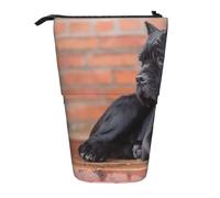 Tcoay Cane Corso, Gros Chiens Noirs, Animaux de Compagnie, Porte-Crayon Debout, Sac de Papeterie, Pochette à Crayons, Organisateur, Trousse à Crayons télescopique