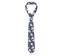 Tcoay Cravates De Mode Cravates D'Affaires Pour Hommes Cravates Slim Fit Cravates De Fête D'Affaires De Mariage De Noël,Dessin De Baleine
