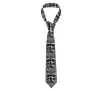Tcoay Cravates de mode Cravates d'affaires pour hommes fines pour fête de mariage,Raton laveur mignon