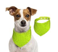 Tcoay Fond Abstrait Moderne Vert Citron,Bavoir pour Animaux de Compagnie, écharpe, Bandana pour Chats et Chiens, Serviette pour Chiens, écharpe réglable pour Animaux de Compagnie,S