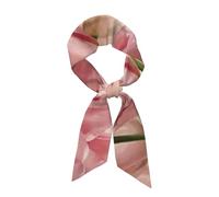 Tcoay Foulards imprimés tulipes roses, bandeaux, foulards imprimés pour femmes, accessoires de sac à vêtements