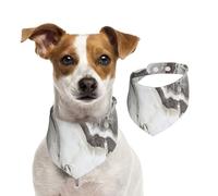 Tcoay Granit Naturel Marbre,Bavoir pour Animaux de Compagnie, écharpe, Bandana pour Chats et Chiens, Serviette pour Chiens, écharpe réglable pour Animaux de Compagnie,M