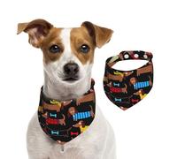 Tcoay J'aime Mon Chien Teckels Imprimer,Bavoir pour Animaux de Compagnie, écharpe, Bandana pour Chats et Chiens, Serviette pour Chiens, écharpe réglable pour Animaux de Compagnie,M