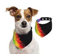 Tcoay l'amour gagne l'arc-en-Ciel,Bavoir pour Animaux de Compagnie, écharpe, Bandana pour Chats et Chiens, Serviette pour Chiens, écharpe réglable pour Animaux de Compagnie,M