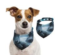 Tcoay Le ressentiment du Loup,Bavoir pour Animaux de Compagnie, écharpe, Bandana pour Chats et Chiens, Serviette pour Chiens, écharpe réglable pour Animaux de Compagnie,L