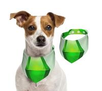 Tcoay Les Sims Plumbob,Bavoir pour Animaux de Compagnie, écharpe, Bandana pour Chats et Chiens, Serviette pour Chiens, écharpe réglable pour Animaux de Compagnie,L