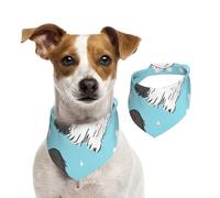 Tcoay Modèle de Chien de Berger Anglais Ancien,Bavoir pour Animaux de Compagnie, écharpe, Bandana pour Chats et Chiens, Serviette pour Chiens, écharpe réglable pour Animaux de Compagnie,M