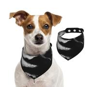 Tcoay Motif Floral Gothique,Bavoir pour Animaux de Compagnie, écharpe, Bandana pour Chats et Chiens, Serviette pour Chiens, écharpe réglable pour Animaux de Compagnie,M