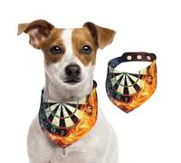 Tcoay Nouveau Jeu de fléchettes,Bavoir pour Animaux de Compagnie, écharpe, Bandana pour Chats et Chiens, Serviette pour Chiens, écharpe réglable pour Animaux de Compagnie,S